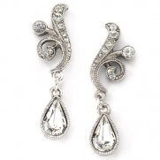 Bridal Crystal Fancy Drop Earrings