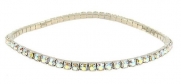 Anklet - Crystal Stretch ~ Clear AB Iridescent (FB213)