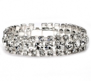 USABride Rhinestone Bracelet, Bridal Jewelry 1405