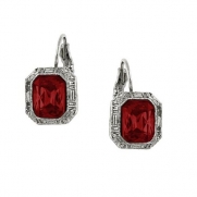 Red Carpet Square Drop Earrings