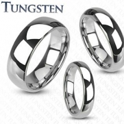 Tungsten Carbide with Shiny Finish Traditional Wedding Band Ring 4mm,6mm,8mm Size 5-14; Comes with Free Gift Box (4.5)