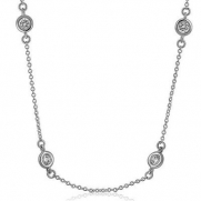 General Hospital ~ Carly Jax ~ 16 to 18 inch Cubic Zirconia CZ Station By-The-Yard Necklace