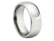 7MM Cobalt COMFORT FIT Plain High Polish Polished Finish Wedding Ring Band for Men (Sizes 8 to 12) - Size 8