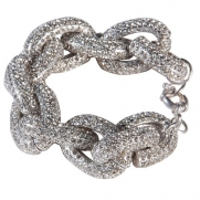 Jane Stone Silver Color Bracelet Jewelry Bridesmaids gift Statement Jewelry Wedding Bracelet(B0257-Silver)