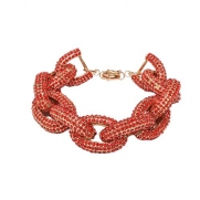 Jane Stone Red Crystal Bracelet Diamond Bracelets Luxurious Fashion Jewellery Personalized Bracelet Luxury Christmas Birthday Gift(B0257-Red)