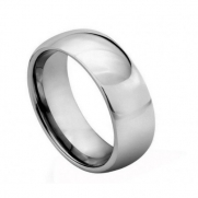 Tungsten Carbide Wedding Ring High Polished Silver Wedding Band for Men Size 11 CYBER MONDAY DEALS 2013 CHRISTMAS PRESENTS GIFT SALE