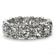 USABride Rhinestone Modern Stretch Bridal Bracelet 1377