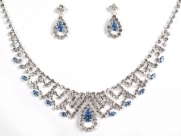 Crystal Necklace Set for Bridal Wedding Prom Pageant N1Y87