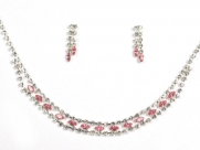 Crystal Necklace Set for Bridal Wedding Prom Pageant N1Z16