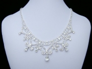 Gorgeous Bridal Rhinestone Crystal Prom Wedding Necklace Earrings Set N162