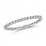 Classic Diamond Tennis Bracelet in 14K White Gold Gorgeous and Eye Clean (7 carats)