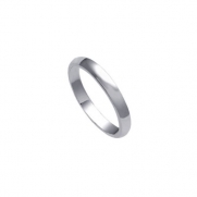jc-a20-37-9 Sterling Silver 3mm Wedding Band Ring (Size 9