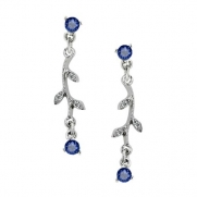 1928 Jewelry Sapphire Vine Earrings