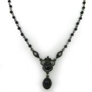 1928 Jewelry Onyx Dreams Elegant Necklace