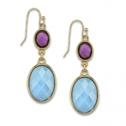 1928 Jewelry Mykonos Ocean Turquoise Drop Earrings