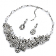 USABride Swarovski Crystal & Rhinestone Statement Jewelry Set 1545