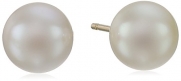 14k Yellow Gold Akoya Cultured Pearl Stud Earrings (6.5-7 mm)