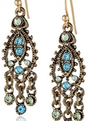 1928 Jewelry Moroccan Blue Chandelier Tribal Earrings