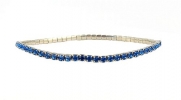 Crystal Stretch Anklet - Sapphire Blue (A16)
