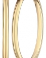 14k Yellow Gold Round Hoop Earrings (1 Diameter)