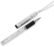 1928 Jewelry Silver-Tone Vintage Inspired Pen Necklace