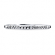 BERRICLE Sterling Silver Round Cubic Zirconia CZ Wedding Bridal Anniversary Half Eternity Band Ring