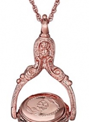 1928 Jewelry Rose Gold-Tone Rotating Trio Locket Necklace, 30