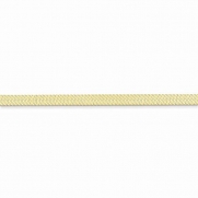 14k Yellow Gold 5.0mm Silky Herringbone Chain Bracelet 7 Inch