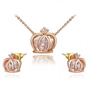 Crystal Jewelry Jewelry Jewelry Set Gold Plate jewelry set necklace and earrring jewelry s G0831 18k charms for necklaces for women
