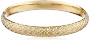 14k Yellow Gold Engraved Bangle Bracelet (8mm )