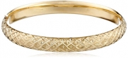 14k Yellow Gold Engraved Bangle Bracelet (8mm )