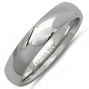 5mm Mens Comfort Fit Titanium Plain Wedding Band ( Available Ring Sizes 7-12 1/2) Size 9