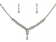 Bridal Crystal Necklace Set N1D56