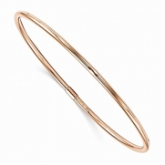 Leslie's 14k Rose-Gold Polished Slip-On Bangle Bracelet 2.5mm 2.4g