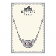 Downton Abbey® Boxed Silver-Tone Lavender Crystal Necklace