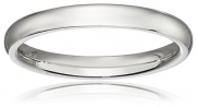 2 mm 950 Platinum Traditional Plain Wedding Band, size 9