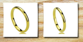 Prime Pristine 2mm tungsten comfort fit wedding band ring yellow gold plated high polished classy domed ring ( size 5 to 11) ring size: 5