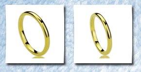 Prime Pristine 2mm tungsten comfort fit wedding band ring yellow gold plated high polished classy domed ring ( size 5 to 11) ring size: 6.5